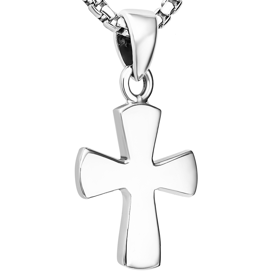 ✟ Sterling Silver Christian Cross Pendant from Jerusalem
