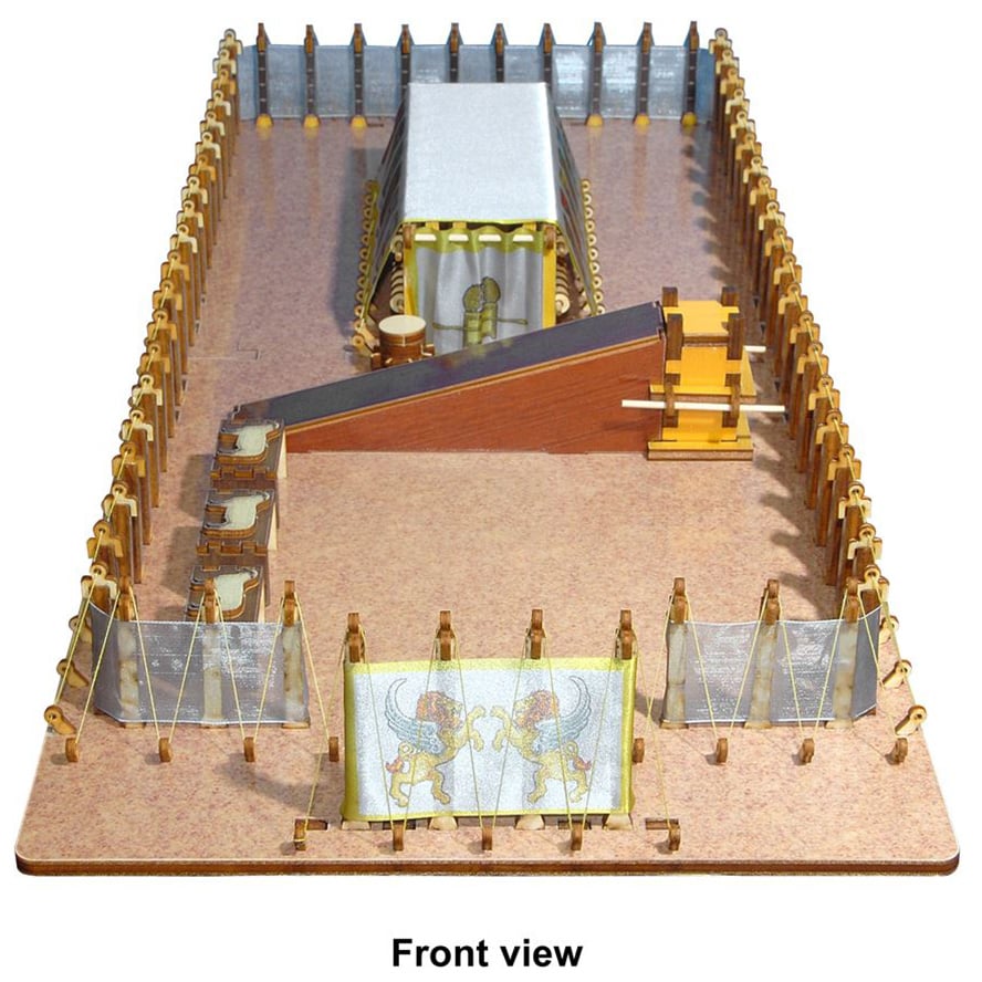 The Tabernacle in the Wilderness – D.I.Y Kit – Made in Israel (front view)
