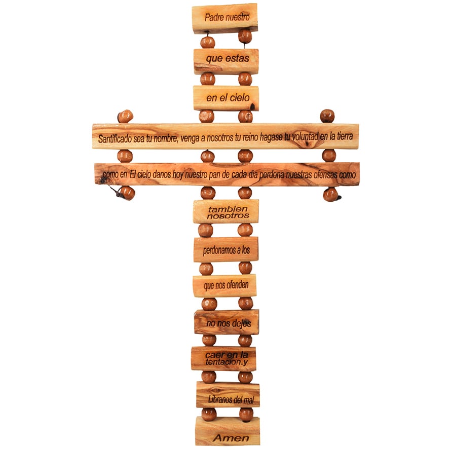 Catholic ‘Ten Commandments’ Olive Wood Wall Hanging