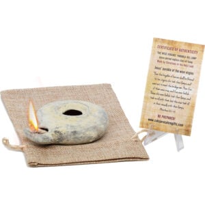 The Wise Virgins Clay Oil Lamp - Second Temple Period Replica