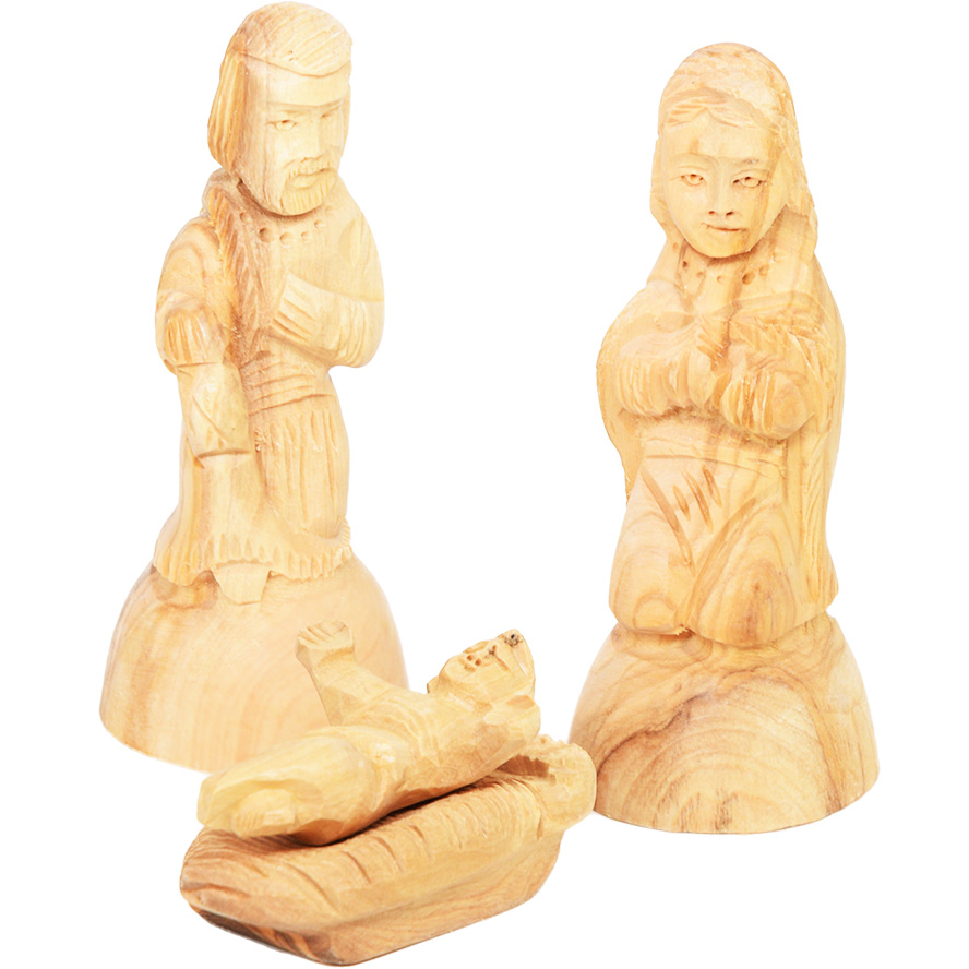 Wooden Nativity pieces – The Holy Family