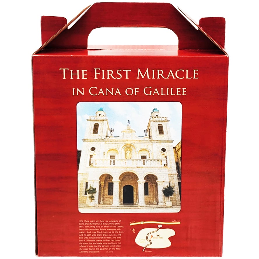 Reverse of Cana Wine package