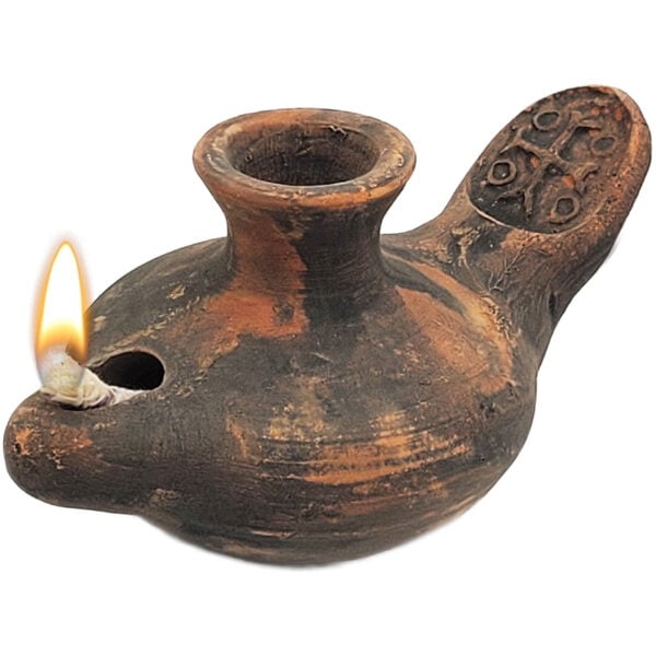 Crusader-Style Clay oil lamp from Jerusalem