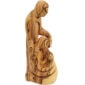'Holy Family' Statue - Faceless Olive Wood Carving from Bethlehem - right view