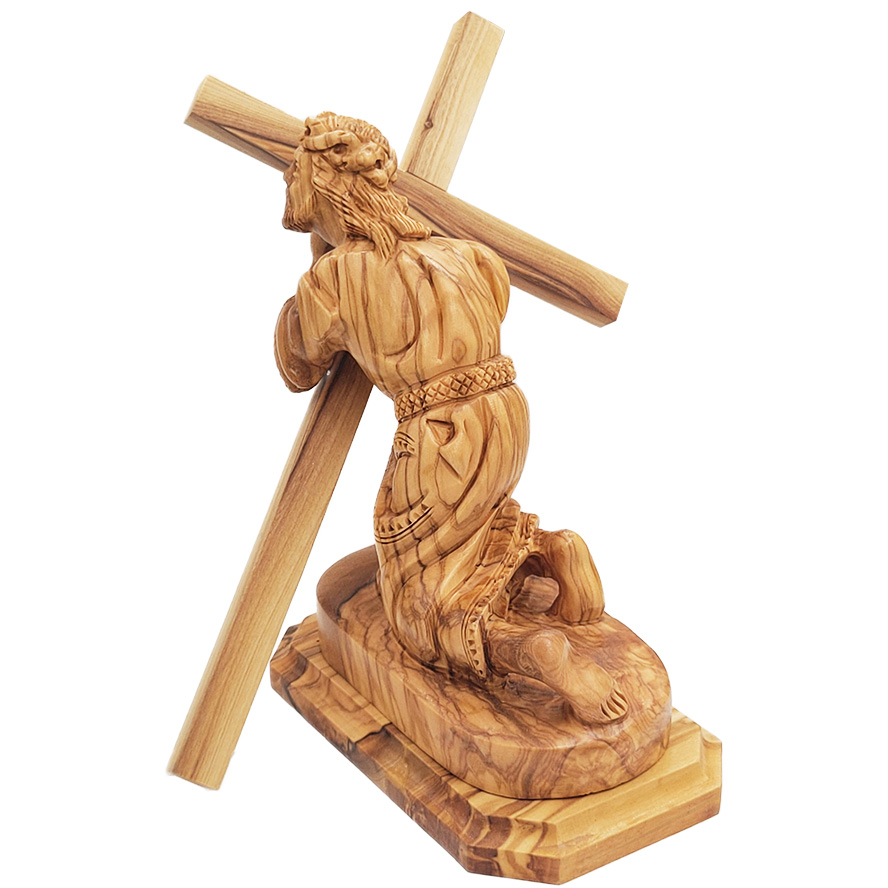 jesus on cross statue