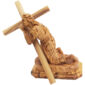 Jesus Falls While Carrying His Cross - Olive Wood Statue by Olivart - 7