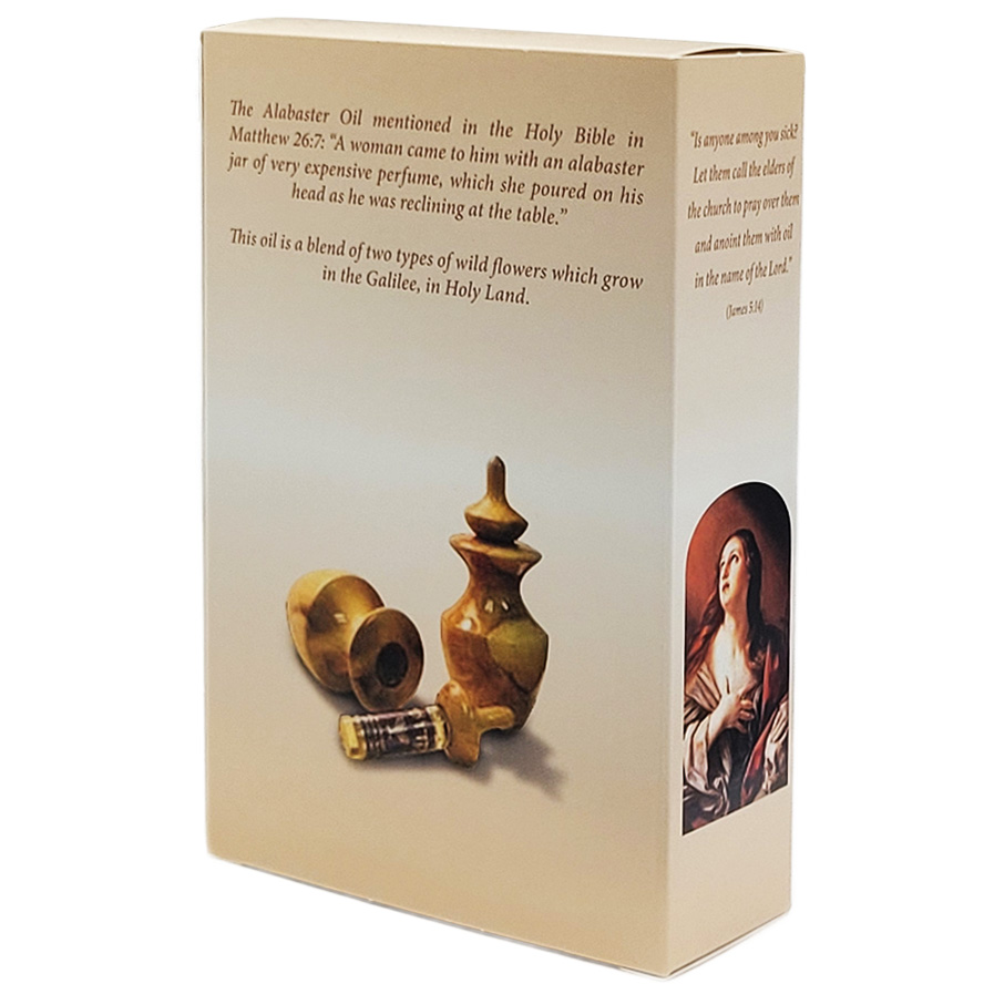 Alabaster: Anointing Oil for the Church | Made in Israel – 100ml (back packing)