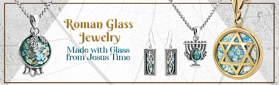 Roman Glass Jewelry - Glass from Jesus Time - Made in Israel