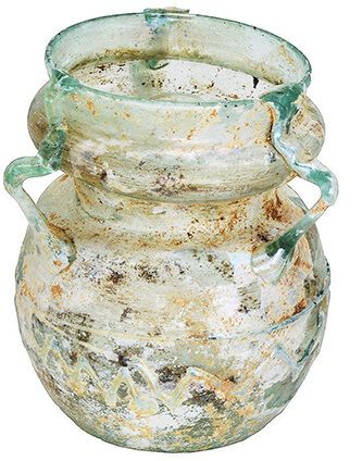 Roman glass vase from Jerusalem
