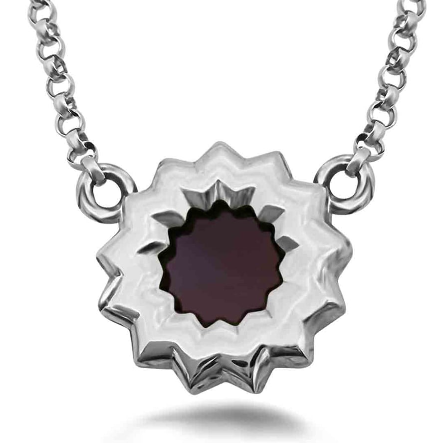 Nano ‘Bible Inside’ Sterling Silver ‘Flower of Love’ Necklace – Detail