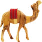 Olive Wood Camel with Embroidered Cloth Saddle - 10
