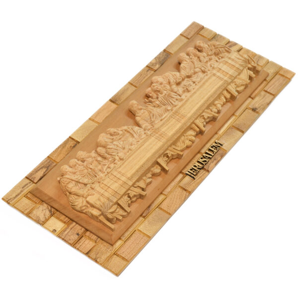 The Last Supper - Large Olive Wood Wall Plaque