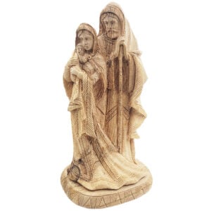 Exclusive Quality - Holy Family Olive Wood Statue - Made in Israel - 13"