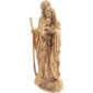 Joseph, Mary and Jesus - Detailed Olive Wood Figurine - Made in Israel - angle view