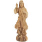 Sacred Heart of Jesus Figurine - Olive Wood Carving - Made in Israel - 8