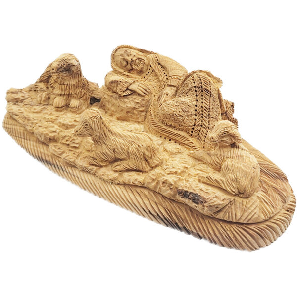 'Jacob’s Dream at Bethel' Olive Wood Ornament - Made in Israel - 8"