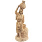Samaritan Woman at the Well - Olive Wood Statue - Made in Israel - 10.5