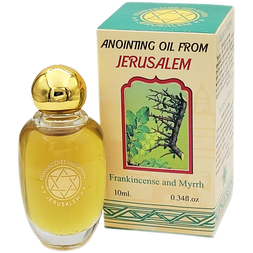 Frankincense and Myrrh Anointing Oil from Jerusalem – Made in Israel 10ml