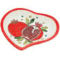 Jerusalem Ceramic 'Pomegranate' Design - Heart Shaped Dish from Israel - 6