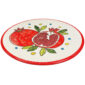 Jerusalem Ceramic Plate 'Pomegranate' Design - Made in Israel - angle
