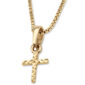 Solid 14k Gold Laser Cut Cross Necklace from 'Marina Jewelry' - detail