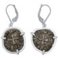 Genuine 11th Century Silver Crusader Coins framed in Sterling Silver Earrings - Made in Israel
