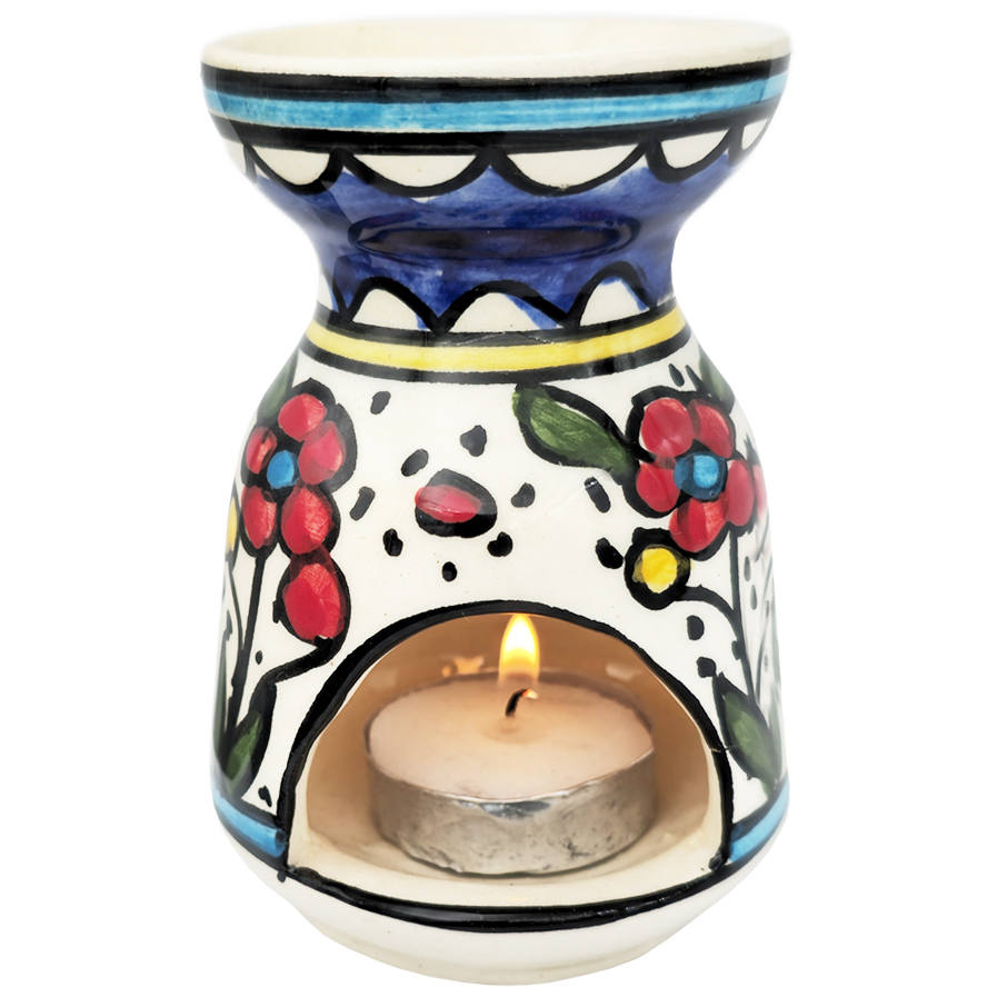 Ceramic Incense Burner – Hand Painted Armenian Pottery