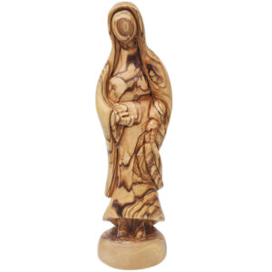 Pregnant Mary - Faceless Olive Wood Statue - Made in the Holy Land - 9.5" - front