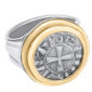 Silver Crusader Coin from 11th Century set in a Sterling Silver Ring with Gold Plated Front