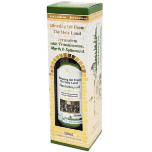 250ml Frankincense, Myrrh & Spikenard Anointing Oil from Jerusalem - boxed
