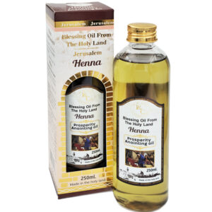 250ml Henna Anointing Oil - Ministry Blessing Oil from the Holy Land