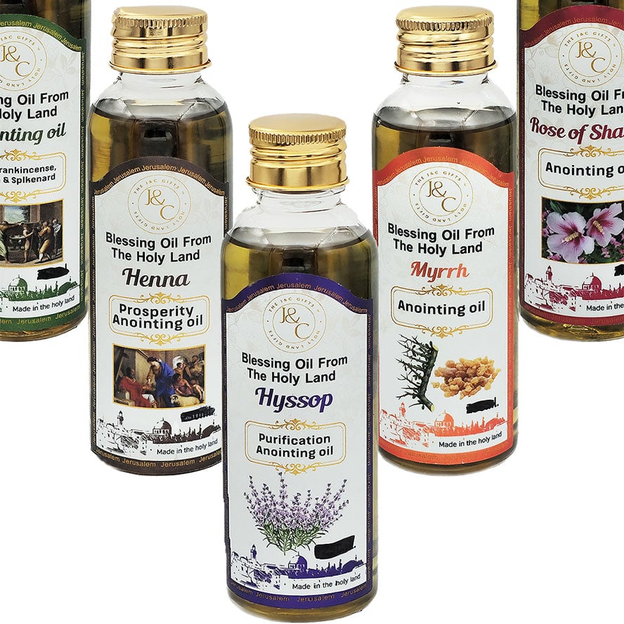 Anointing Oils – Full Set of 9 x 100ml – The Jerusalem Collection