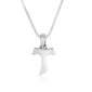 Sterling Silver Tau Cross Necklace by Marina Jewelry - Made in Israel