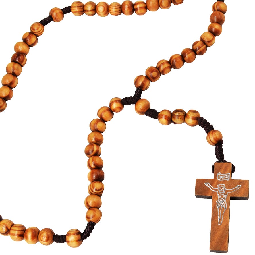 Catholic Rosary Beads - Olive Wood Rosaries from Jerusalem