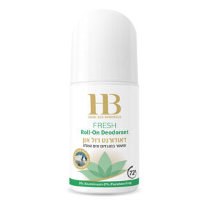 HB Fresh Roll-On Deodorant for Women - Dead Sea Minerals - Aluminum Free - Made in Israel - 75ml