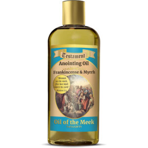 Testament - Frankincense & Myrrh Anointing Oil - Oil of the Meek - Made in Israel - 250ml / 8.45 Oz