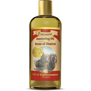 Testament - Rose of Sharon Anointing Oil - Oil of Righteousness - Made in Israel - 250ml / 8.45 Oz