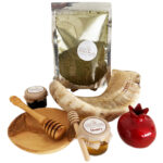 The 'Harvest & Hope' Biblical Blessing Gift Set - Shofar, Honey and Dipper, Ceramic Pomegranate and Zaatar